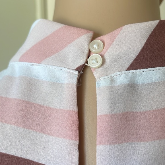 Loft Striped Sleeveless Blouse M - Picture 6 of 6